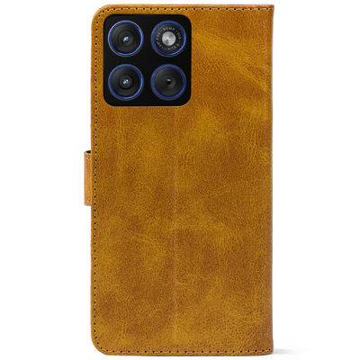 Чохол-книжка Crazy Horse Clasic для Moto Edge 70 Camel (Front)