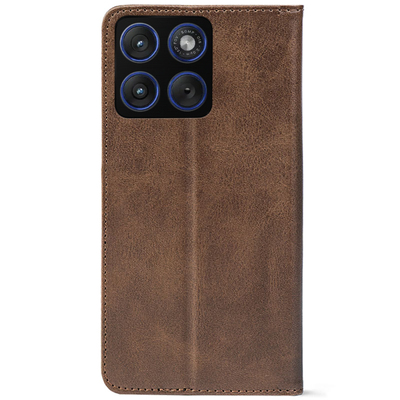 Чохол-книжка Crazy Horse Clasic для Moto Edge 70 Brown (Strong)