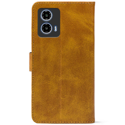 Чохол-книжка Crazy Horse Clasic для Motorola G35 Camel (Front)