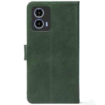 Чохол-книжка Crazy Horse Clasic для Motorola G35 Dark Green (Front)
