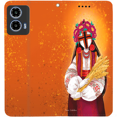 Чохол-книжка BoxFace для Motorola G35 Motanka by Soldatkina