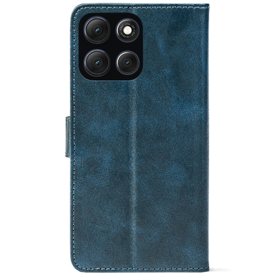 Чохол-книжка Crazy Horse Clasic для Moto G86 Power Dark Blue (Front)