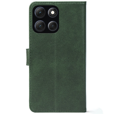 Чохол-книжка Crazy Horse Clasic для Moto G86 Power Dark Green (Front)