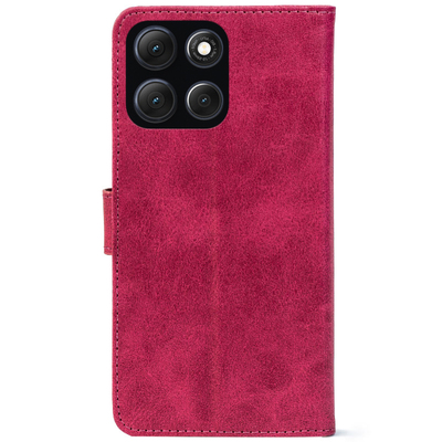 Чохол-книжка Crazy Horse Clasic для Moto G86 Power Magenta (Front)