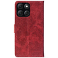 Чохол-книжка Crazy Horse Clasic для Moto G86 Power Red Wine (Front)