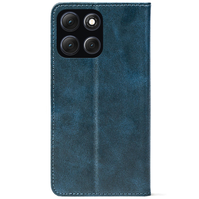 Чохол-книжка Crazy Horse Clasic для Moto G86 Power Dark Blue (Strong)
