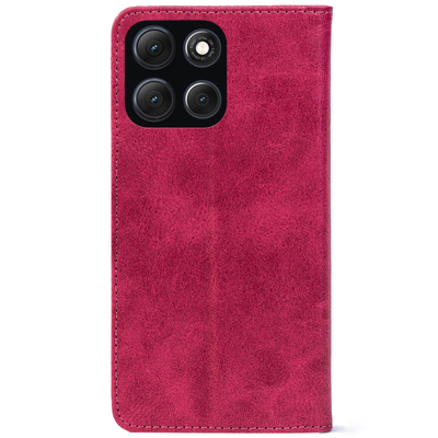 Чохол-книжка Crazy Horse Clasic для Moto G86 Power Magenta (Strong)