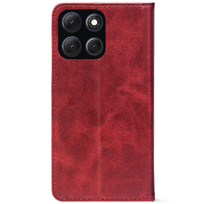 Чохол-книжка Crazy Horse Clasic для Moto G86 Power Red Wine (Strong)