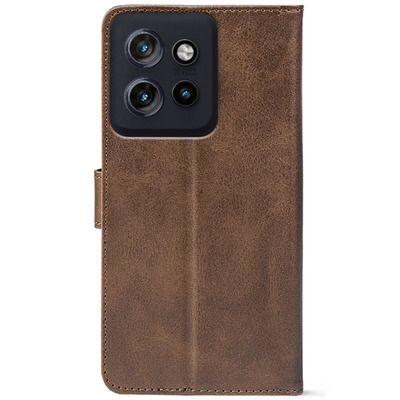 Чохол-книжка Crazy Horse Clasic для Motorola Edge 50 Brown (Front)