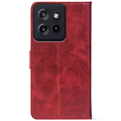 Чохол-книжка Crazy Horse Clasic для Motorola Edge 50 Red Wine (Front)