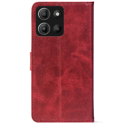 Чохол-книжка Crazy Horse Clasic для Motorola G15 Red Wine (Front)