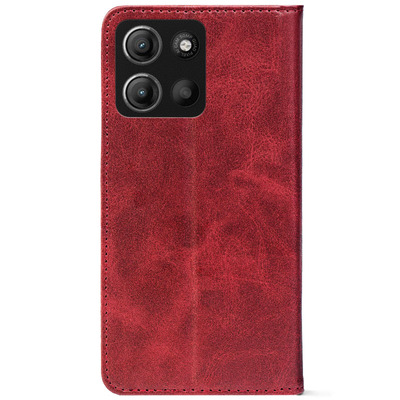 Чохол-книжка Crazy Horse Clasic для Motorola G15 Red Wine (Strong)