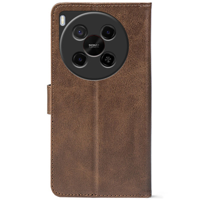 Чохол-книжка Crazy Horse Clasic для Nubia V70 Max Brown (Front)