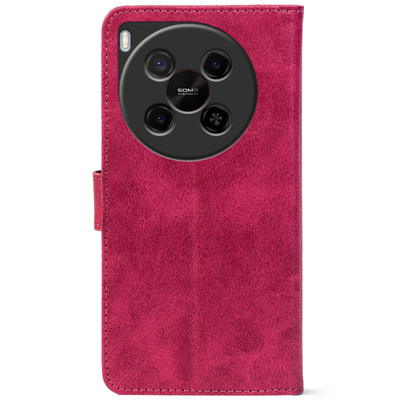 Чохол-книжка Crazy Horse Clasic для Nubia V70 Max Magenta (Front)