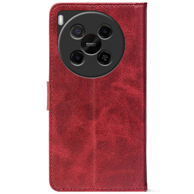 Чохол-книжка Crazy Horse Clasic для Nubia V70 Max Red Wine (Front)