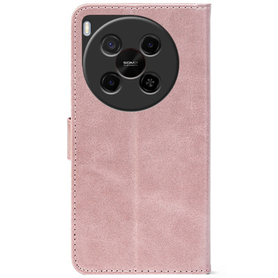 Чохол-книжка Crazy Horse Clasic для Nubia V70 Max Rose Gold (Front)