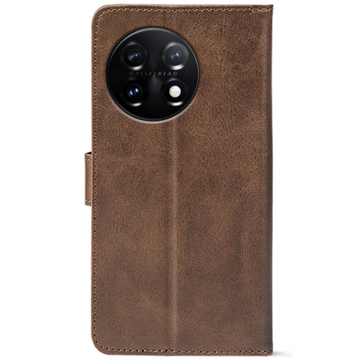 Чохол-книжка Crazy Horse Clasic для OnePlus 11 Brown (Front)