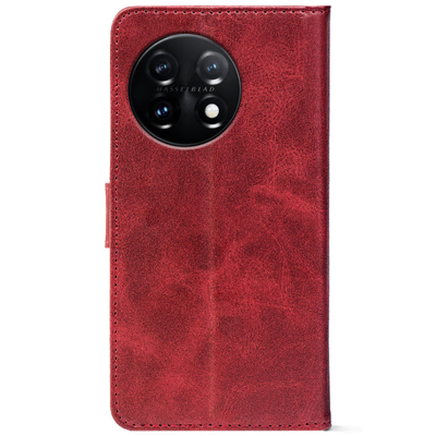 Чохол-книжка Crazy Horse Clasic для OnePlus 11 Red Wine (Front)