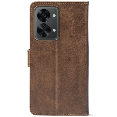 Чохол-книжка Crazy Horse Clasic для OnePlus Nord 2T 5G Brown (Front)