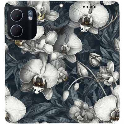 Чохол-книжка BoxFace для Oppo A5x Білі орхідеї