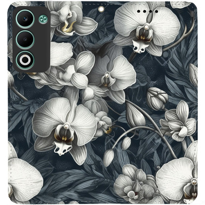 Чохол-книжка BoxFace для Oppo A5 Білі орхідеї