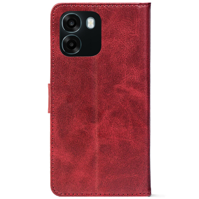 Чохол-книжка Crazy Horse Clasic для Oppo A6x Red Wine (Front)