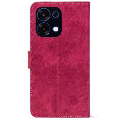 Чохол-книжка Crazy Horse Clasic для Oppo A6 Pro Magenta (Front)