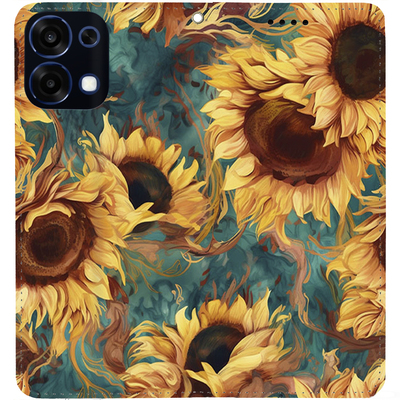 Чохол-книжка BoxFace для Oppo A6 Pro Соняшники