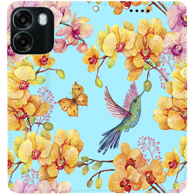 Чохол-книжка BoxFace для Oppo A6 Colibri in Orchids