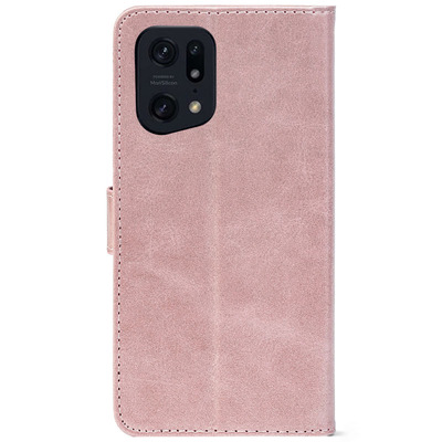 Чохол-книжка Crazy Horse Clasic для OPPO Find X5 Pro Rose Gold (Front)