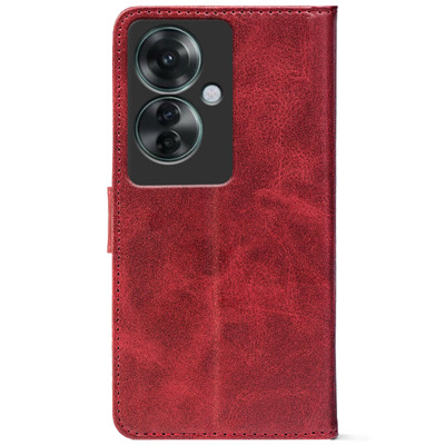 Чохол-книжка Crazy Horse Clasic для OPPO Reno 11 F Red Wine (Front)