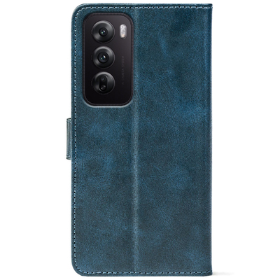 Чохол-книжка Crazy Horse Clasic для OPPO Reno 12 Dark Blue (Front)