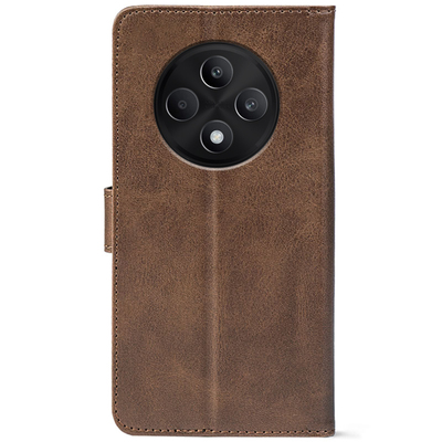 Чохол-книжка Crazy Horse Clasic для Oppo Reno 12 F Brown (Front)