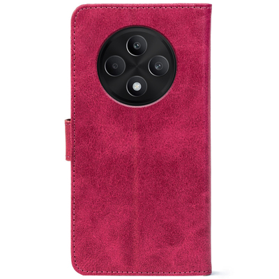 Чохол-книжка Crazy Horse Clasic для Oppo Reno 12 FS Magenta (Front)