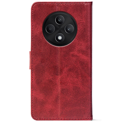 Чохол-книжка Crazy Horse Clasic для Oppo Reno 12 FS Red Wine (Front)