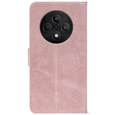 Чохол-книжка Crazy Horse Clasic для Oppo Reno 12 FS Rose Gold (Front)