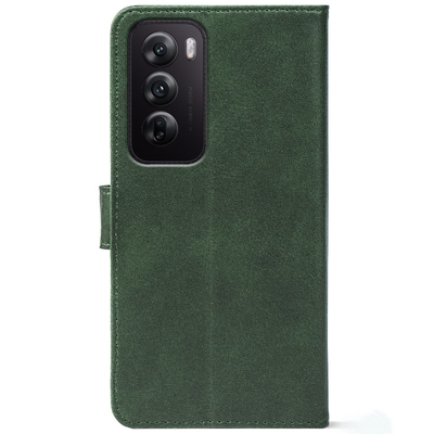 Чохол-книжка Crazy Horse Clasic для OPPO Reno 12 Pro Dark Green (Front)