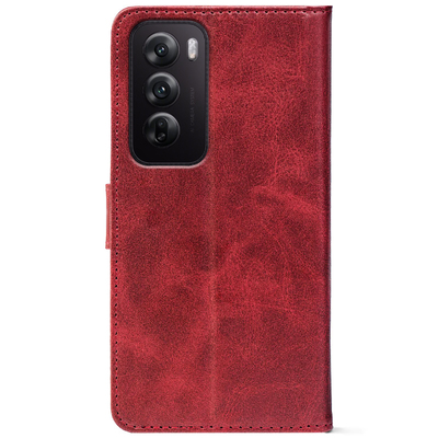 Чохол-книжка Crazy Horse Clasic для OPPO Reno 12 Pro Red Wine (Front)