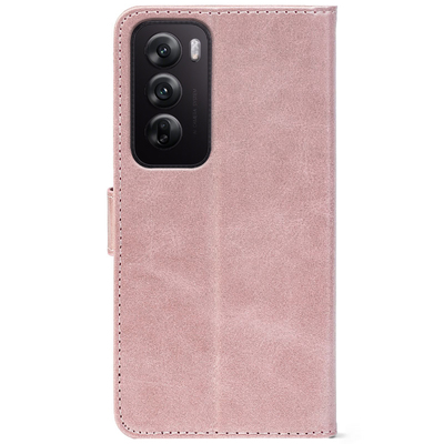 Чохол-книжка Crazy Horse Clasic для OPPO Reno 12 Rose Gold (Front)