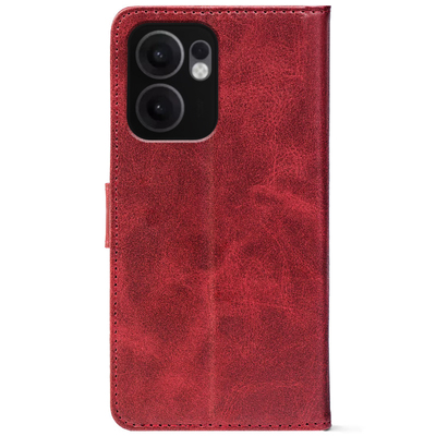 Чохол-книжка Crazy Horse Clasic для Oppo Reno 13 FS 5G Red Wine (Front)