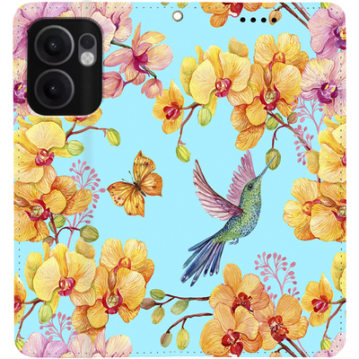 Чохол-книжка BoxFace для Oppo Reno 13 FS 5G Colibri in Orchids