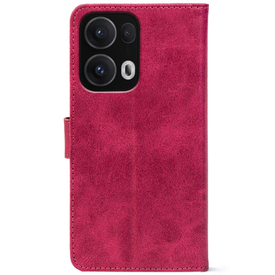 Чохол-книжка Crazy Horse Clasic для Oppo Reno 13 Pro 5G Magenta (Front)