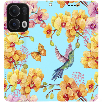 Чохол-книжка BoxFace для Oppo Reno 13 Pro 5G Colibri in Orchids