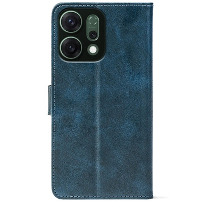 Чохол-книжка Crazy Horse Clasic для Oppo Reno 14 5G Dark Blue (Front)