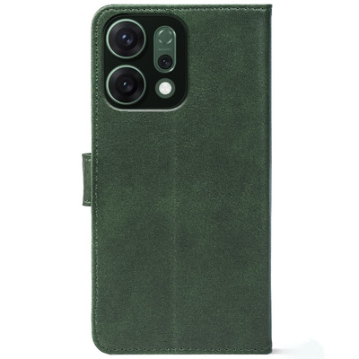 Чохол-книжка Crazy Horse Clasic для Oppo Reno 14 5G Dark Green (Front)