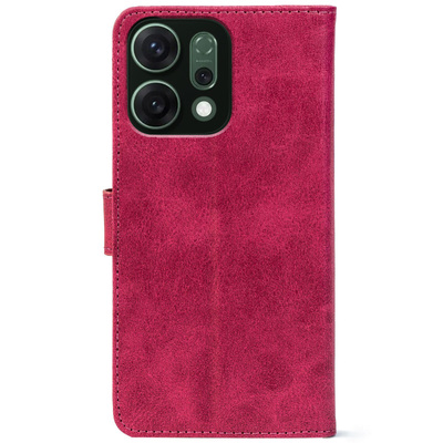 Чохол-книжка Crazy Horse Clasic для Oppo Reno 14 5G Magenta (Front)