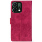 Чохол-книжка Crazy Horse Clasic для Oppo Reno 14 5G Magenta (Front)