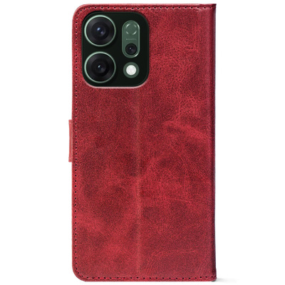 Чохол-книжка Crazy Horse Clasic для Oppo Reno 14 5G Red Wine (Front)