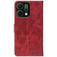 Чохол-книжка Crazy Horse Clasic для Oppo Reno 14 5G Red Wine (Front)