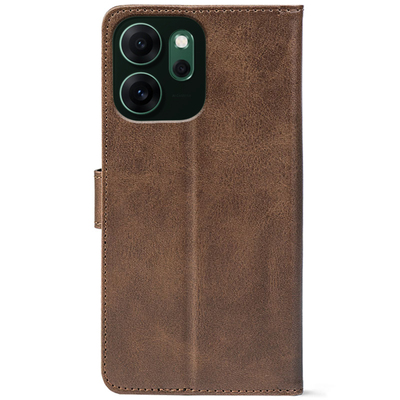 Чохол-книжка Crazy Horse Clasic для Oppo Reno 14 F Brown (Front)